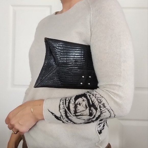 Glen Arthur Snake Skin Python Clutch - Picture 3 of 8